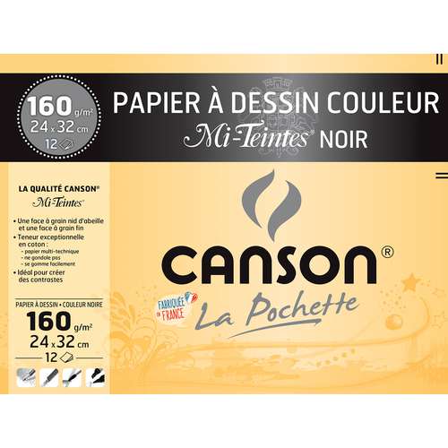 Pochette papier canson outlet couleur